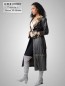 Preview: Damen Ledermantel mit Gürtel