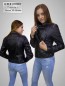 Preview: schwarze kurze damen Lederjacke