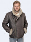Preview: kurze Herren Lammfelljacke braun