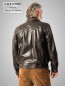 Preview: leichte kurze Herren-Lederjacke mit Bund-Reißverschluss-sportlich lammnappa