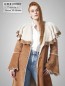 Preview: Damen Lammfell-Mantel braun
