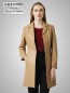 Preview: Damen Leder-Kurzmantel mit Knöpfe