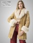 Preview: Damen Lammfelljacke mit Toskana- Besatz