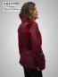 Preview: kurze Damen Lammfelljacke in rot