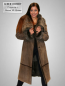 Preview: langer Damen Lammfellmantel