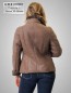 Preview: kurze Damen Lammfelljacke aus braun
