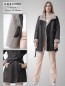 Preview: leichte Damen Lammfelljacke mit Gürtel und Reißverschluss