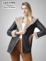 Preview: kurze Lammfelljacke Winter braun