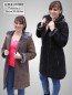 Preview: leichte-damen-lammfelljacke-mit-kapuze
