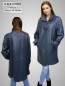 Preview: Damen Lederjacke weit mit Knöpfe