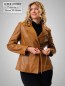 Preview: echter schicker Leder-Damenblazer Ledersakko