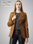 Preview: Lederblazer Damen lang echtes Lammnappa