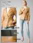Preview: echter schicker Leder-Damenblazer Ledersakko