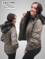 Preview: kurzer Damen Lederblouson mit Pelzfutter