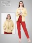Preview: Lederjacke Dame Gürtel