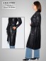 Preview: Damen Ledermäntel schwarz