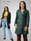 Preview: Damen Ledermantel Gehrock