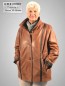 Preview: lange leichte Damen Lederjacke