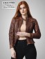 Preview: kurze Damen Biker Lederjacke