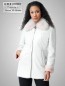 Preview: weiße echte Damen Lammfelljacke aus superweichem Merino Lammfell