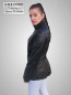 Preview: halblange Damen-Lederjacke
