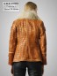 Preview: schicke elegante Damen Lederjacke mit Pelzkragen