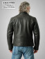 Preview: Herrenlederjacke Motorrad-Style Vintage-Look