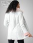 Preview: weiße Damen Lammfelljacke aus Merino Lammfell