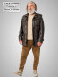 Preview: lange Herren-Lederjacke