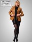 Preview: echter schicker Leder-Damenblazer Ledersakko cognac