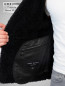 Preview: schwarze Herren Lammfelljacke