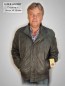 Preview: Herren Lederjacke kurz grau leicht