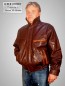 Preview: Herren Leder-Blouson in braun