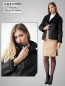 Preview: kurze echte Damen Lammfelljacke schwarz leicht