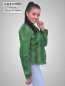 Preview: kurze grüne Damen Lederjacke