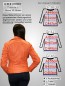 Preview: kurze Damenlederjacke-orange-schräger Reißverschluss