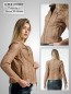 Preview: kurze Damen Biker Lederjacke