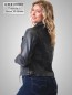 Preview: Motorrad Damen Leder Jacke kurz anthrazit
