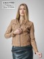 Preview: kurze Damen Biker Lederjacke