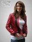 Preview: Leder Bolero kurz ohne Kragen