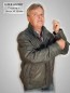 Preview: graue Herren Lederjacke kurz