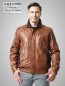 Preview: echte Herren Lederjacke braun