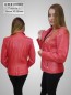 Preview: rote kurze Damenlederjacke