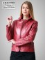 Preview: kurze rote Damen Leder Jacke kurz