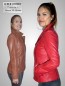 Preview: cognacfarbige kurze Damenlederjacke echtes Leder