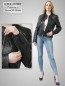Preview: kurze schwarze Damen Lederjacke