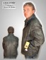 Preview: kurze leichte Herren Lederjacke antik grau