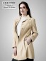 Preview: Damen heller Damen Leder Mantel