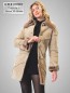 Preview: hochwertige lange Damen Lammfelljacke