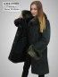 Preview: Lange Damen Lammfelljacke mit Pelz